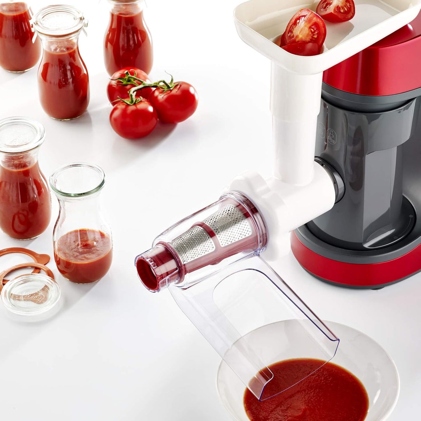 MOULINEX ROBOT PATISSIER MASTERCHEF GOURMET ROUGE 900W 4,6L QA502GB1