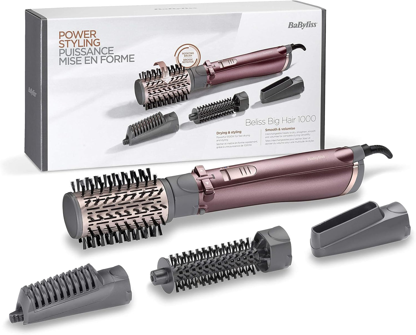 BABYLISS BROSSE SOUFFLANTE ROTATIVE 1000W - AS960E