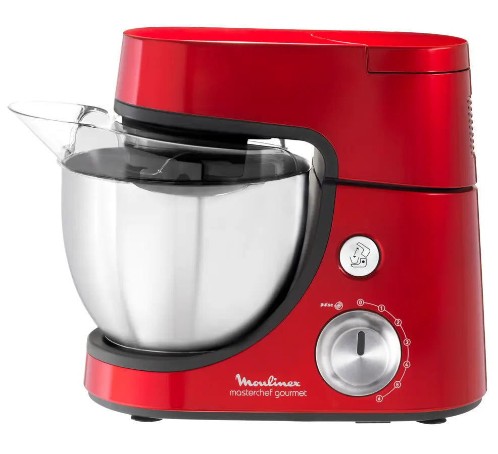 MOULINEX ROBOT PATISSIER MASTERCHEF GOURMET ROUGE 900W 4,6L QA502GB1