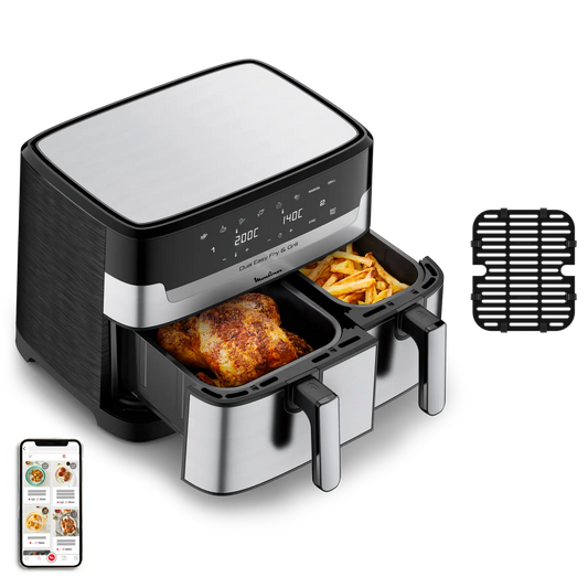 MOULINEX FRITEUSE DUAL EASY FRY&GRILL SS WE EZ905D20