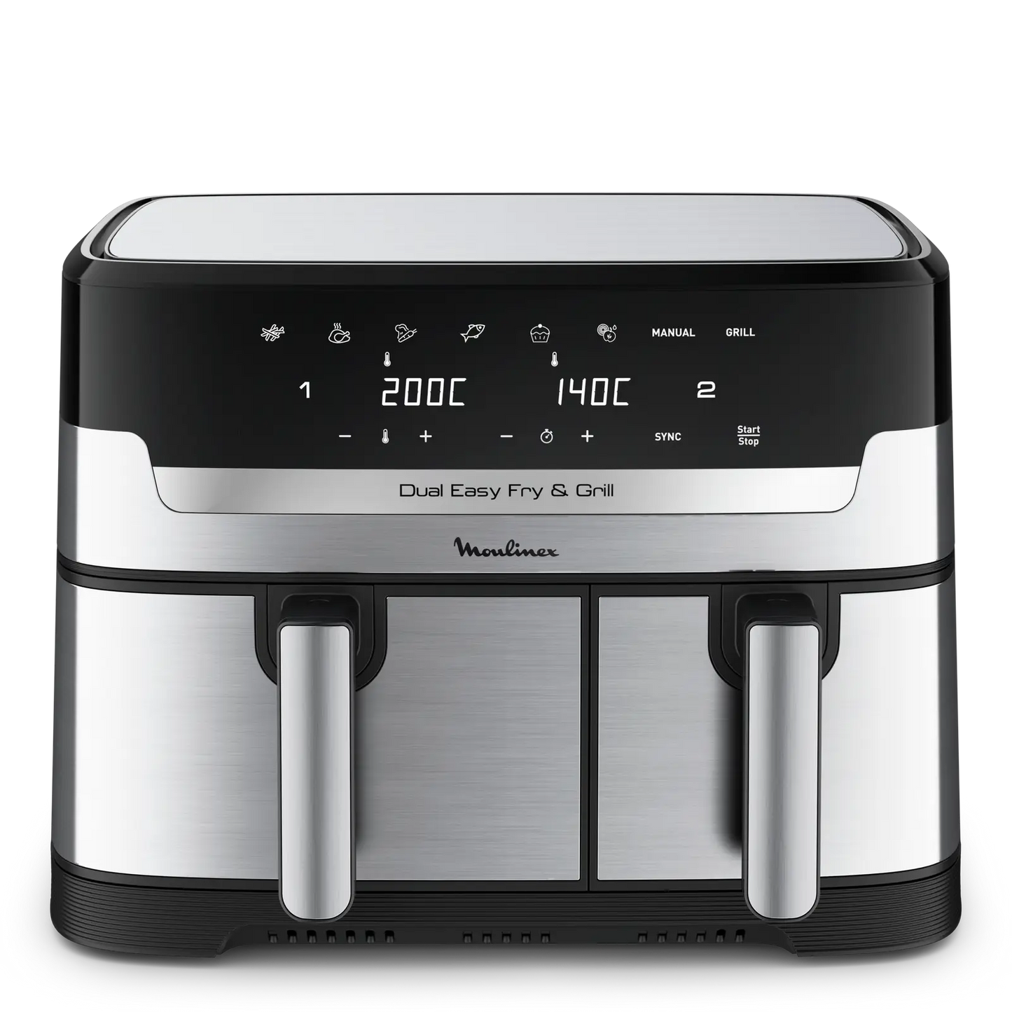 MOULINEX FRITEUSE DUAL EASY FRY&GRILL SS WE EZ905D20