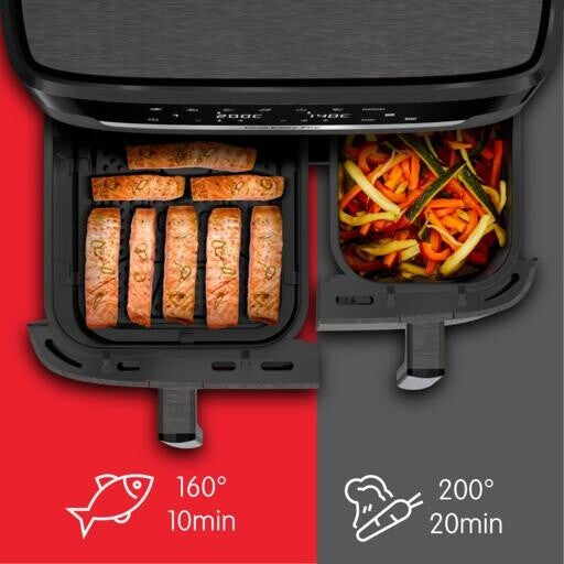 MOULINEX FRITEUSE EASY FRY DUAL 2GRILL XXL EZ942HFO